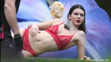 Kendall Jenner nude and see through lingerie videos